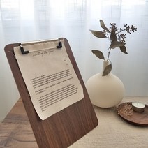 오늘의공간 카페 메뉴판 우드 클립보드 A4 A5, A5 - B급할인