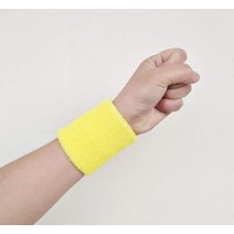 스포츠용품 액세서리 피트니스 체육관 스포츠용 손목 밴드 1 개 스웨트 테니스 배구 보호, [02] YELLOW, [04] 80x150 mm