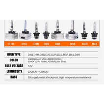 12V 35W HID 크세논 전구 자동차 헤드 라이트 D1S D2S D3S D4S D1R D2R D3R D4R 금속 브래킷과 램프 보호 2, 05 D4R, 05 8000K