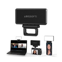 BIGSOFTI - 더 나은 카메라 사진 및 비디오를 위한 휴대용 미니 소프트 라이트 라이브 스트림 메이크업 유튜브용 이상 부피가 큰 셀카 링라이트는 없습니다