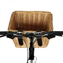 전기자전거 장바구니 바스켓 자전거 고리 버들 앞 핸들 바 바구니 손으로 짠 아름다운 선 튼튼하고 내구성 있는 민속 장인 정신의, CHINA, 라이트 옐로우