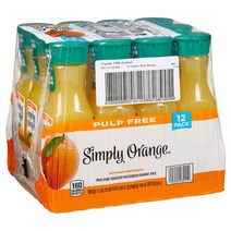 심플리 오렌지 펄프 프리 오렌지 주스 340ml 12개, 1개, 상세설명참조