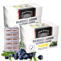 사은품+피터앤존 뉴질랜드 빌베리 60000+루테인 25mg 60캡슐