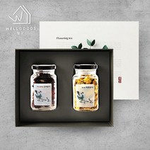 [웰굿]프리미엄 꽃차 2종 선물세트 2A(동백 목련), 단품, 단품