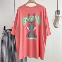 바이미쓰리 / 달라스 백프린팅 오버핏 반팔티(3color)