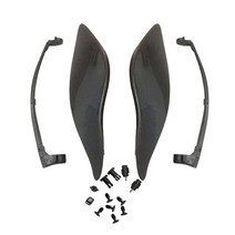 Vicue 2pcs Adjustable Air Deflectors Side Wings Windshield Fairing Cover Shield Fit for 2014-2019 Ha