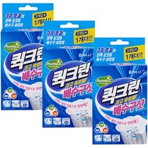 애경 홈즈 퀵크린 배수구샷 (3+1) x 3개 (총12개) 싱크대 배수구 세정제