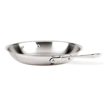 AllClad 6110 SS 쿠퍼 코어 5중 접합 식기세척기 안전한 프라이팬/조리기구 10인치25.4cm 스테인리스 스틸 USA 미국, 12-Inch