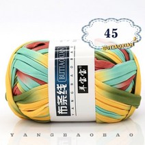 자이언트얀 망고실 벨벳 두꺼운실 뜨개질 1 개 100g 두꺼운 천 원사 부드러운 컬러 손 짠 가방 카펫 DIY 핸드 니트 소재, 1pc 45