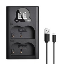 배터리 카메라용 밧데리 2000mAh EN-EL3e EN 배터리 + 충전기 및 유형 C 포트 Nikon D90 D80 D70 D50 D300s, 02 1x Charger