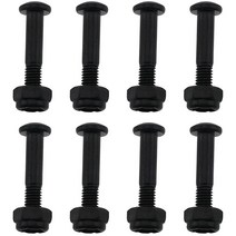 Mutai 스케이트보드 나사 1세트 2.5cm(1인치) 블랙 하드웨어 볼트 롱보드 크루저용