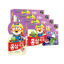 팔도 뽀로로 홍삼쏙쏙 어린이 음료 포도블루베리맛, 100ml, 120개, 포도블루베리