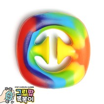 그립팝 뽁뽁이 랜덤1개/1박스(18개입) 지압 푸쉬팝 악력기 손 핸드 피젯 토이, 1박스(18개입)