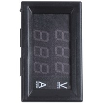 패널 장착 DC 디지털 전압계 전류계 100V 10 A, 하나, 검정, 1개