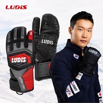 루디스 루디스 National Team 알파인 스키 스노보드 레이싱용 가죽 삼지 장갑 LGM4022 [정가:140 000원], 화이트-WT_M