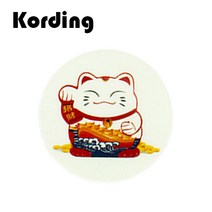 코딩 KD-34 원형 스마트폰 마그네틱 자석 디자인 철판 플레이트, 1개, 29. 마네키네코 3cm