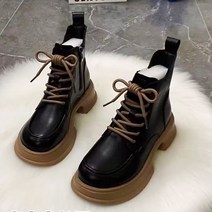 MH 마틴 부츠 여성 신발 2023 새로운 망고 헤드 미드 힐 두꺼운 영국 스타일 레트로 올 매치 가을 및 겨울 짧은 부츠 싱글 부츠