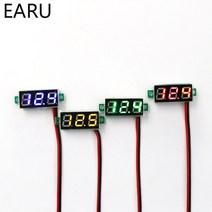 0.28 인치 DC LED 디지털 전압계 0-100V 전압 측정기 자동 자동차 모바일 전원 전압 테스터 감지기 12V 빨, 01 DC 0-100V Red
