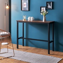 데코라인 스탠드 높은 홈바테이블 1200, 멀바우