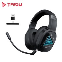 TAIDU 타이두 THS320 최신 3모드 무선 게이밍 헤드셋, 블랙