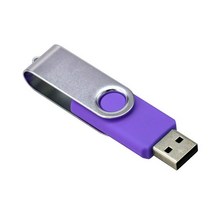 usb기기 usb Exuanck 사용자 정의 로고 금속 회전 USB 2.0 4 기가 바이트 8 16 32 메모리 플래시 드라이브, 08 purple_07 2GB