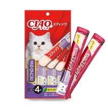 이나바 챠오츄르 닭가슴살+게맛살스틱 14gx40개(10봉)(124) 고양이 마약간식