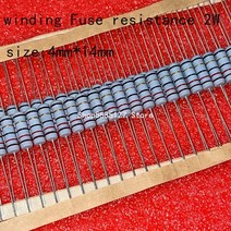 TS GLOBAL 50PCS 1W 5% 와이어 권선 저항 퓨즈 0.1R 0.33R 1R 2R 2.2R 3R 4.7R 5.1R 6.8R, 14 0.75R