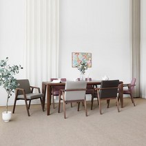 [헤리티지월넛] BB3형 식탁테이블 세트 1800, 단품