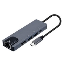 FW838 엘지/LG/그램/울트라/노트북 이더넷 기가비트 랜카드 + USB3.0 멀티허브 + TV 연결 미러링/삼성 덱스