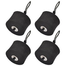 낚시배 구조선 카누배 4pcs eva 카약 해양 배수구 스토퍼 코드 로프 마개 배수 링, 4개 3.1x4.4cm