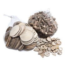 만들기재료 천연나무조각 1kg 벌크, 22 타공원형 소 약280입