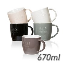 다용도 대형 머그컵 670ml 라면기 면기 한그릇요리, 아이보리, 본상품선택