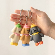 빼쏘다 블랙 레터링 스트랩 끈 키링 에어팟키링 가방고리 열쇠고리 어린이집 키홀더