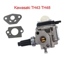 동력제초기 예초기엔진오일 예초기부품 kawasaki th43 th48 weed eater 교체용 개스킷 트리머 부시 커터가 있는 기화기 개스킷 정원 잔디 깎는 기계 부품