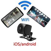 AHD 1080P 무선 자동차 후면보기 카메라 와이파이 170 도 반전 대시 캠 HD 야간 투시경 미니 주차 아이폰 안드로이드 12v24 후방 대시캠 블랙박스 블박, universal+24V