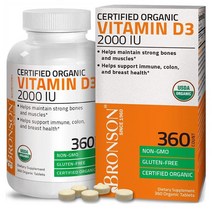 Bronson Vitamin D3 비타민 360정 해외, 1, 1개