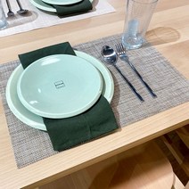 한샘 양면 방수 테이블매트 오트밀