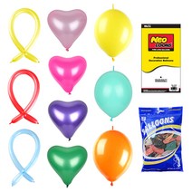 벌룬 꼬리 풍선 10+1 네오텍스 행사 운동회 이벤트 파티용품 생일 돌잔치 브라이더샤워 프로포즈 가게 오픈 축하 깜짝, 벌룬 12인치마카롱핑크