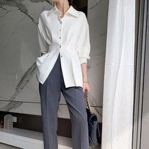 디애이치 허리 셔링 3 color 블라우스