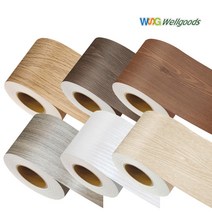 웰굿즈 몰딩시트지 걸레받이 천장 문틀 무니목 시멘트 필름지 5m, 무늬목-캐러맬애쉬몰딩5m