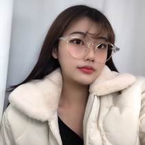 VANANA2 트렌드 반무테 투명 안경테
