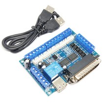 5축 USB Mach3 스테퍼 모터 모션 제어 카드 브레이크 아웃 보드 인터페이스 용 CNC 컨트롤러, 한개옵션0