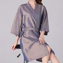 에씨클레오 넉넉한 품과 가볍고 부드러운 원단의 미용실 가운 E-1477499, 1개, 실버골드