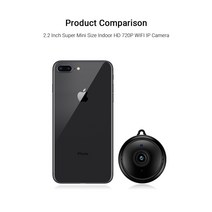 베이비모니터Escam V380 미니 와이파이 IP 카메라 HD 1080P 무선 실내 Nightvision 양방향 오디오 모션 감, 03 ADD 64G TF CARD_01 EU 플러그