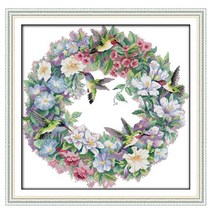 벌새의 예술 DIY 스탬프 스티치 키트 DIY 바느질 웨딩 크리스마스 선물, 11CT 65x64cm, 설명, 설명