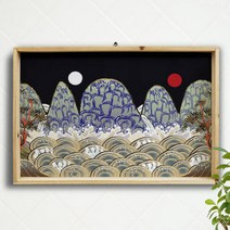 데코밍샵pf619-우드프레임액자_일월오봉도