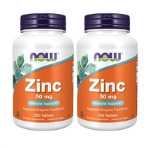 [2개묶음] 나우푸드 아연 Zinc 50mg 250정 글루콘산아연
