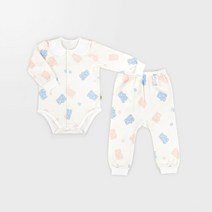 [메르베] 젤리꼬미 신생아 바디슈트/북유럽아기옷_사계절용