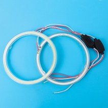 자동차 라이트습기제거제 자동차 라이트60mm-120mm LED 천사 원형 자동차 헤드 라이트 오토바이 링 조리개, 한개옵션1, 06 110MM