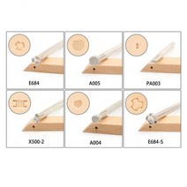 6pcs 가죽 조각 도구 leathercraft 패턴 도구 스탬핑 엠보싱 스탬프 만드는 기계 다이, 6개